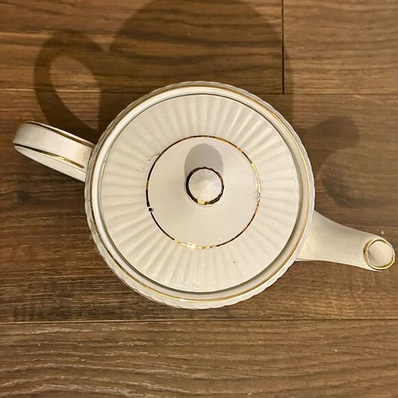 Vintage 50s Ellgreave Wood & Sons Ironstone Teapot - Picture 6 of 6